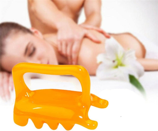 Handheld Massager, Neck Shoulder Back Resin Massager Guasha Tools, Stress Relief Relax Body Massage Tool (1pcs)