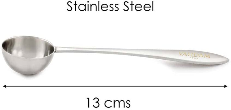 Perfect Serve Tea Spoon | Tea Spoons Stainless Steel | Perfect Measuring Mini Spoon To Brew 1 Cup Of Loose Leaf Tea | Stirring Spoon | VAHDAM