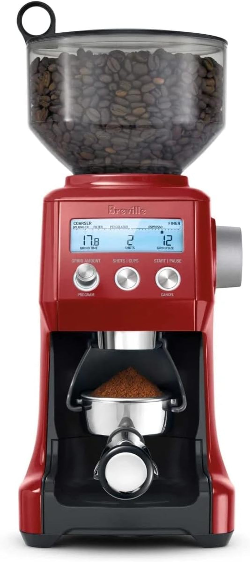 Breville Smart Grinder™ Pro Coffee Bean Grinder, Black Truffle, Small