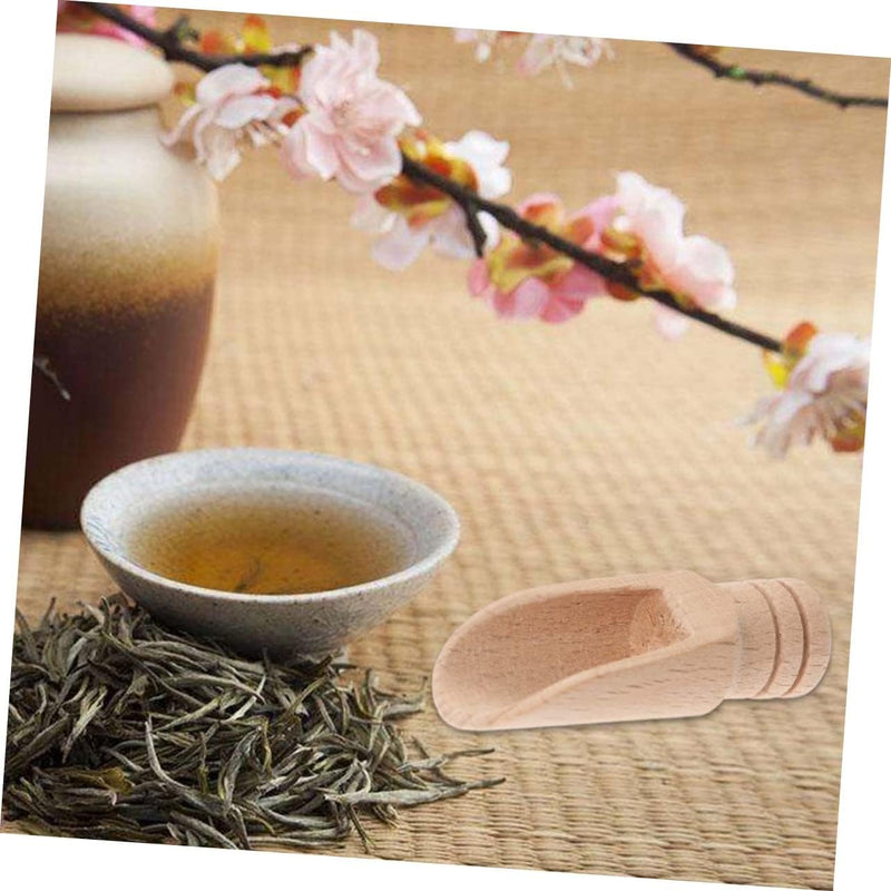 Luxshiny 6pcs wood tea wooden scoop tea scoop tea shovel washing tea spoon candy scoops scooper bath salt scoops coffee scoops take a bath salt spoon coffee spoon teaspoon Bamboo