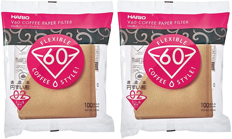 Hario V60 Paper Coffee Filters, Size 02, Natural, 200 Count