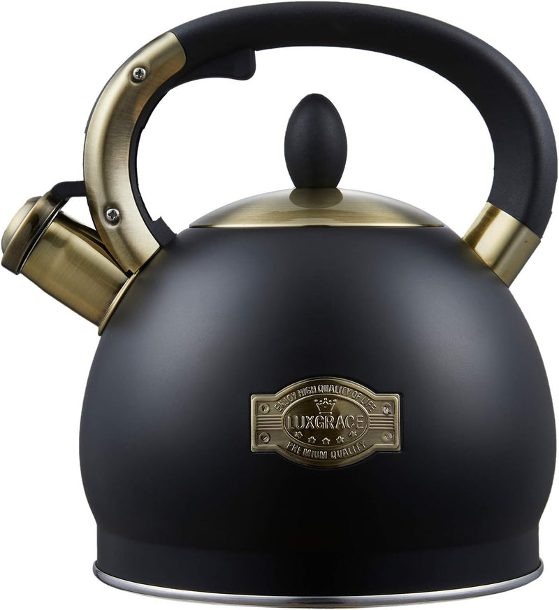 s-p Whistling Tea Kettle Stove Top Teapot, Stainless Steel Teakettle (2.8 QUART, Blue)