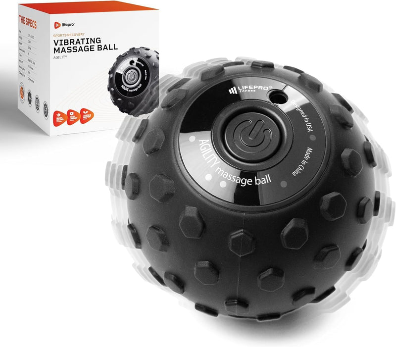 LifePro Vibrating Peanut Massage Ball, Double Lacrosse Massage Ball Foam Roller | Peanut Ball Massager for Spine, Back, Recovery, Mobility, Myofascial Release, Deep Tissue Neck Trigger Point Therapy