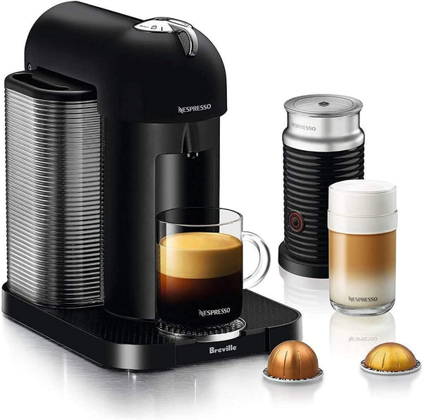 Nespresso Vertuo Coffee and Espresso Machine by Breville, 5 Cups, Matte Black, 19.25 x 11 x 15.25 in