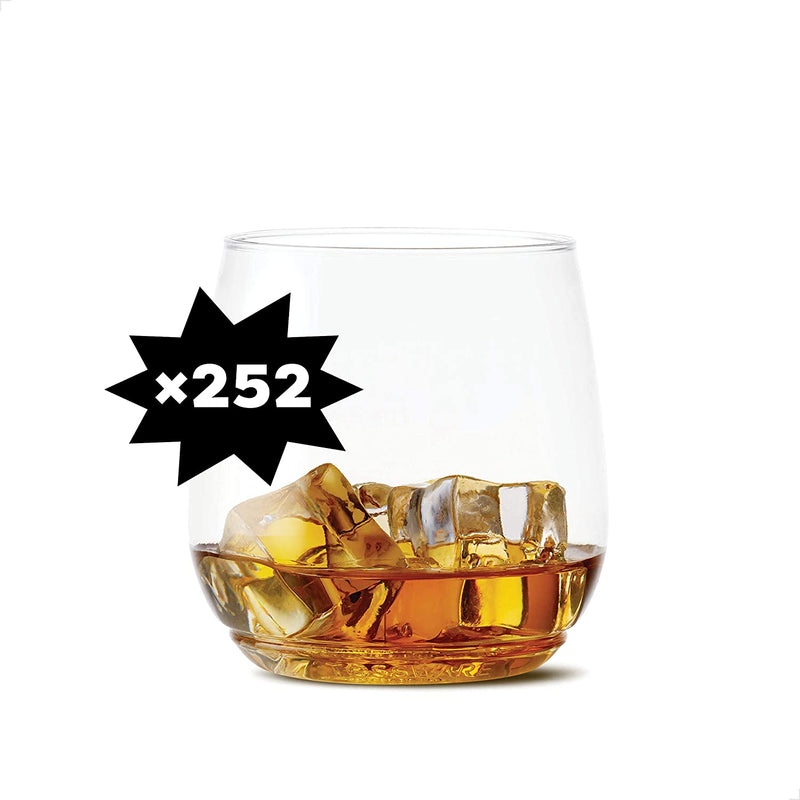 TOSSWARE POP 12oz Vino Jr Set of 12, Premium Quality, Recyclable, Unbreakable & Crystal Clear Plastic, Cocktail, 12 Count (Pack of 1), Whiskey Glasses