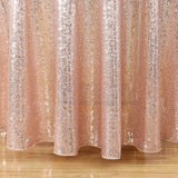 Rose Gold Sequin Tablecloth Glitter Sparkly Iridescent Shimmer for round Table Cloth 70 Inch Table Covers Decorations for Birthday Party Halloween Decor Supplies Event Wedding