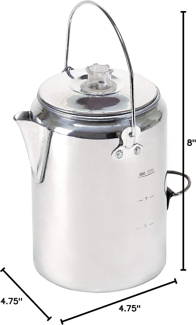 Stansport Aluminum Percolator Coffee Pot