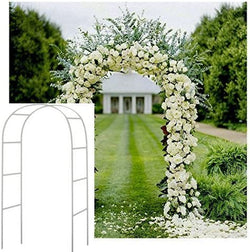 White Metal Garden Arch - Wedding Decor