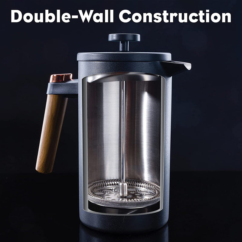 Brod & Taylor Double-Wall French Press, Stainless Steel