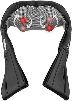 Homedics Shiatsu Neck and Body Massager, Professional-Quality Massage, Deep Kneading Eases Tension, Versatile for Neck, Shoulders, Legs, and Back, Soothing Heat, Compact Design, 3 Intensity Levels