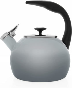 Chantal Anniversary Enamel on Steel Whistling Teakettle, 2 Quart, Marigold