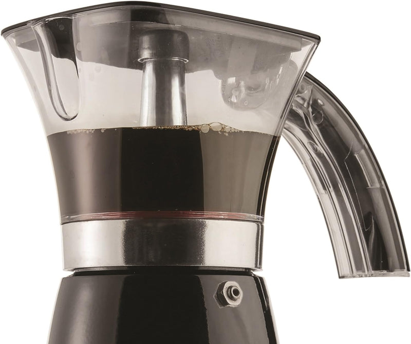 Brentwood Electric Moka Pot Espresso Machine, 6-Cup, Black