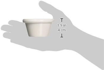 Winco 2-Ounce White Fluted Ramekin Set - 12-Pack