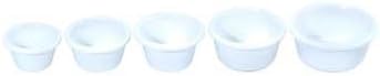 Winco 2-Ounce White Fluted Ramekin Set - 12-Pack