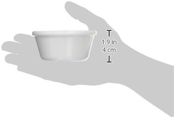 Winco 2-Ounce White Fluted Ramekin Set - 12-Pack