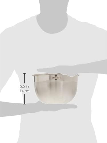 Tovolo Stainless Steel Mixing Bowl - 15 Quart Dishwasher-Safe