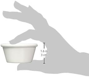 Winco 2-Ounce White Fluted Ramekin Set - 12-Pack