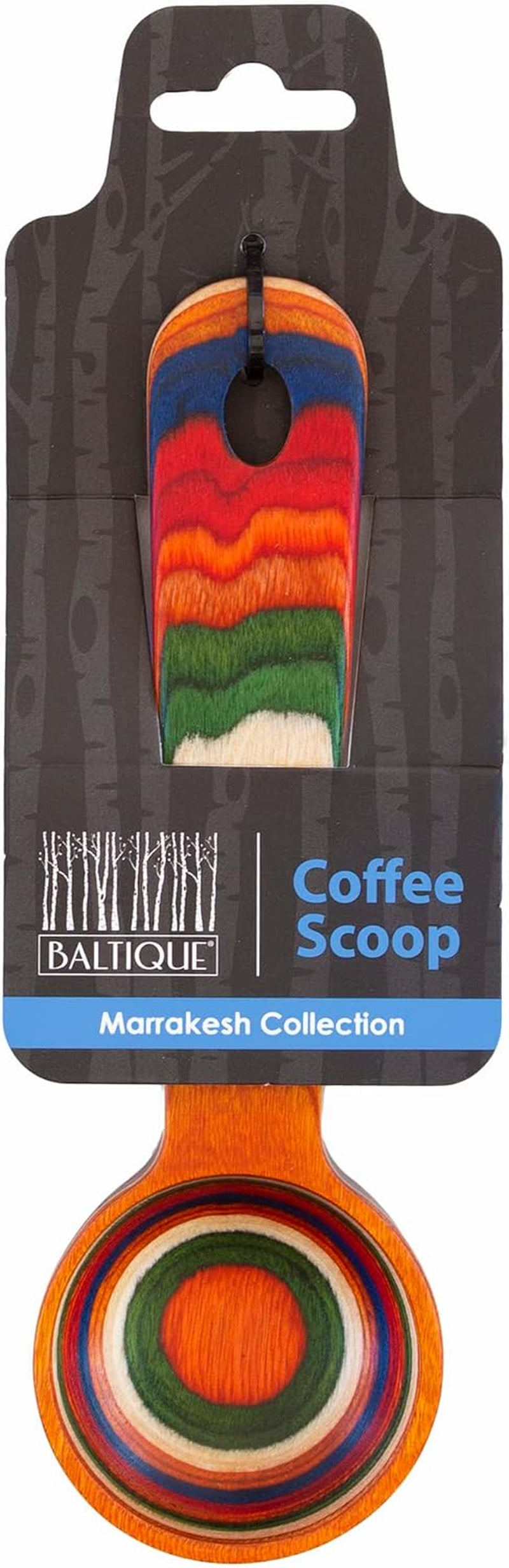 Baltique Marrakesh Collection Wooden Coffee Scoop for Ground Coffee