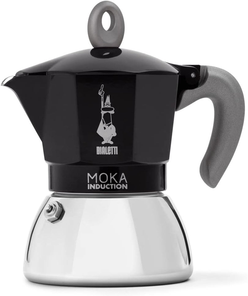 Bialetti - Moka Induction, Moka Pot, Suitable for all Types of Hobs, 4 Cups Espresso (5.7 Oz), Red