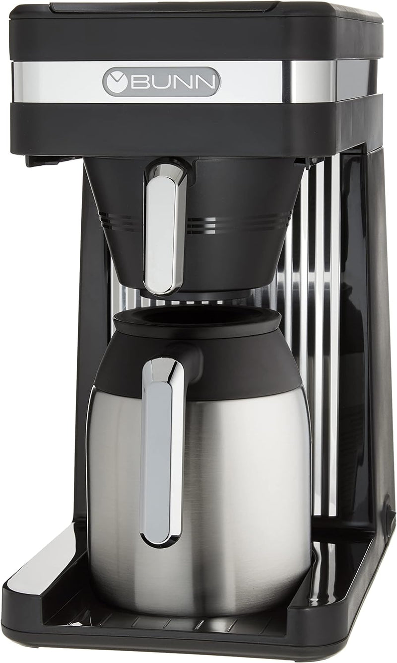 BUNN 55200 CSB3T Speed Brew Platinum Thermal Coffee Maker Stainless Steel, 10-Cup, Black