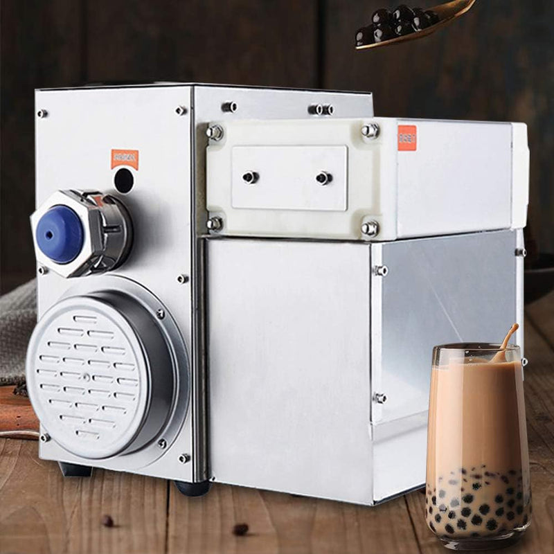 400W 110v Automatic Commercial Milk Tea Pearl Tapioca Pearls Making Machine Bubble Tea Balls Maker Machine, Stainless Steel Black Pearl Making Machine