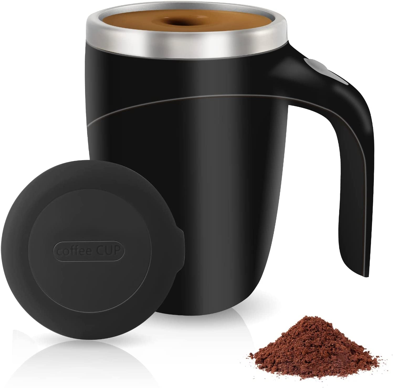 13.5oz Self-stirring Coffee Mug Magnetic Stirring Cup Rechargeable  Automatic Cup