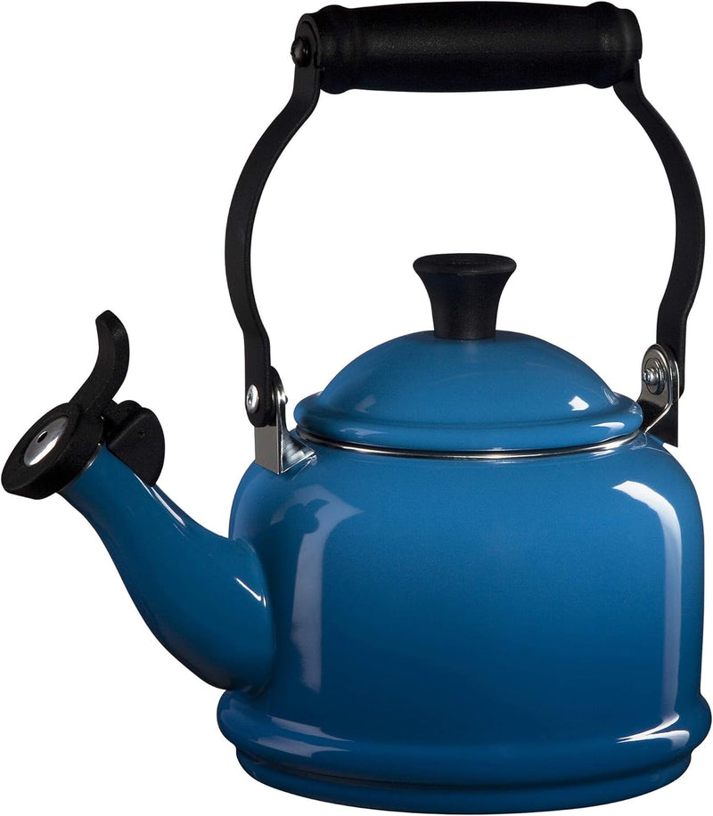 Le Creuset Enamel On Steel Demi Tea Kettle, 1.25 qt., Cerise