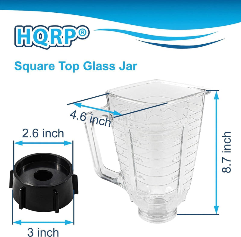 Glass Jar Set for Oster Blender with 125L Capacity