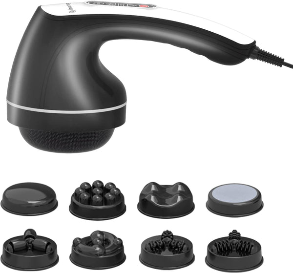 Cellulite Massager with 8 Interchangeable Heads, Body Sculpting Machine for Lymphatic Drainage and Vibrating Fat Cellulite Remover, Portable and Easy to Use for Men and Women at Home