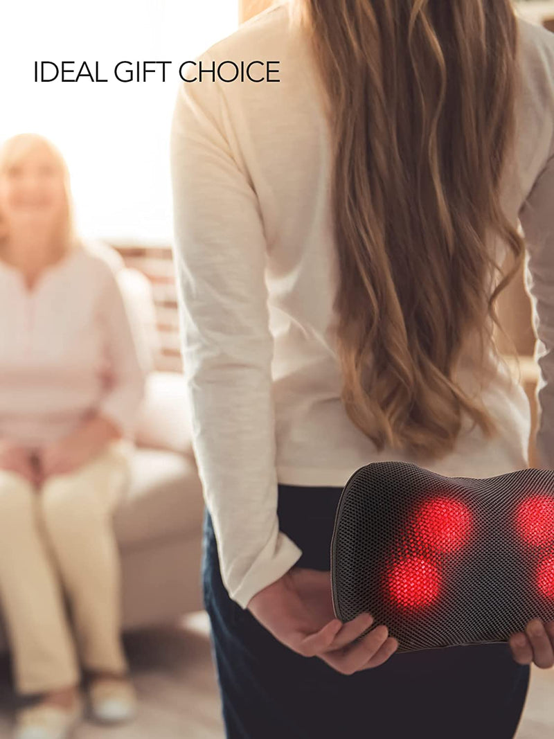 Careboda 2 Pack Back Neck Shoulder Massager with Heat, 3D Kneading Deep Tissue Electric Massage