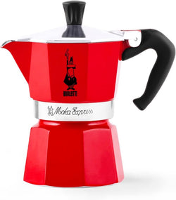 Bialetti 4942 Moka Express Espresso Maker,3 cups Red