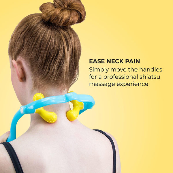 Lindo Shiatsu Neck Massager - Adjustable Knobs for Four-Point Gentle Shiatsu or Two-Point Deep Tissue Massage