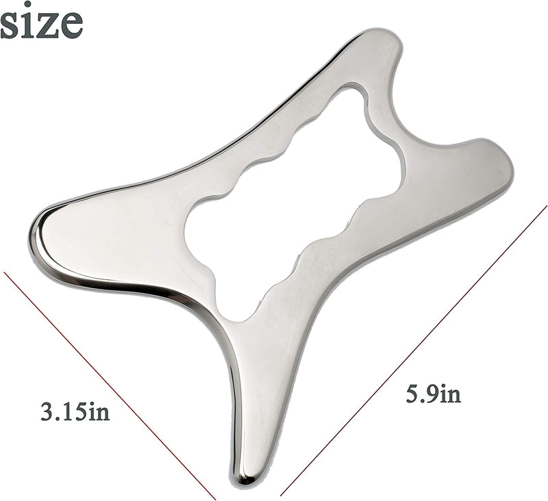 Stainless Steel Scraping Gua Sha Tools Massage Tool, Muscle Scraper Tool, IASTM Massage Tools for Relaxing Soft Tissue, Reduce Head, Neck, Back Pain