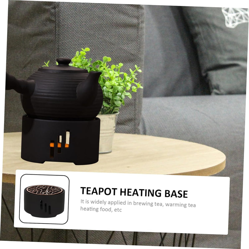 NOLITOY Tea Warmer Teapot Candle Stand Furnace Home Decoration Teapot Warmer Aromatherapy Burner Coffee Warmers Tea Stove Japanese Tea Pots Candle Holder Ceramics Stainless Steel