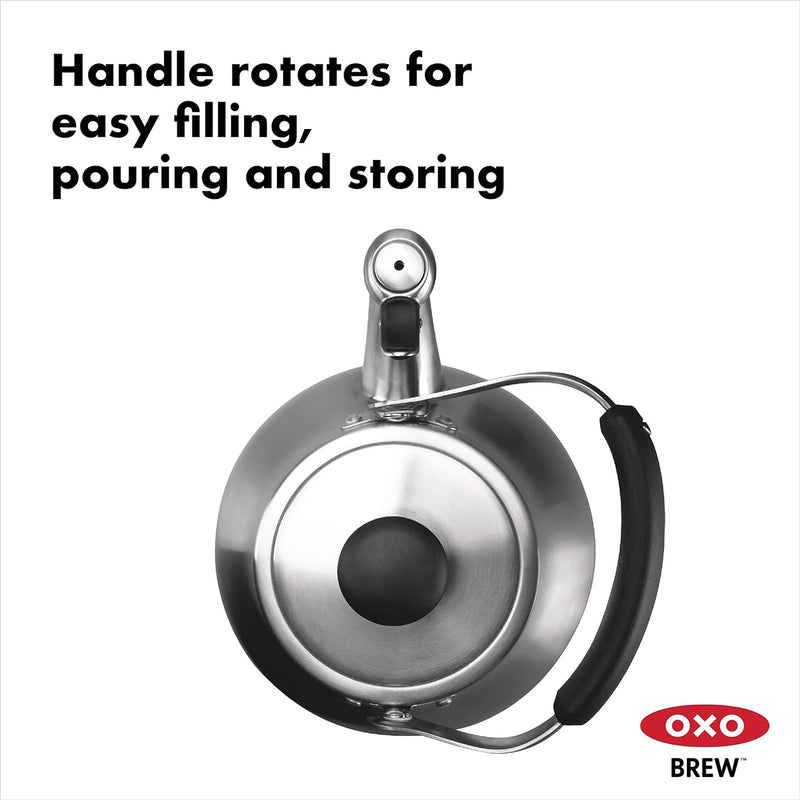 OXO BREW Classic Tea Kettle - Brushed Stainless Steel