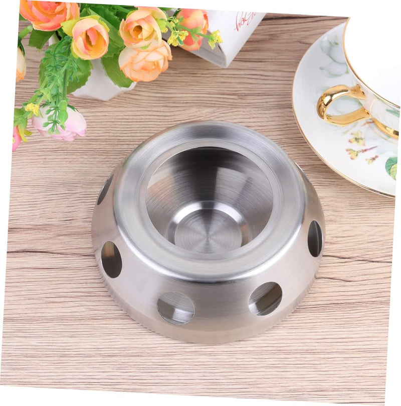 Cabilock Ceramic Heater Ceramic Decor Stainless Steel Tea Kettle Coffee Heater Teapot Warmer Base Candle Teapot Holder Teapot Heater Bottle Warmer Decorate Tea Light Glass Jug Cages