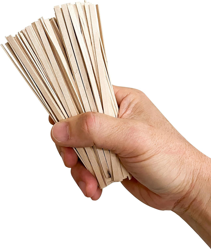 KingSeal Natural Birch Wood Coffee Stirrers, Stir Sticks, 5.5 Inch, Square End, Earth-Friendly, Biodegradable - 2 Boxes of 1000 (2000 Count)