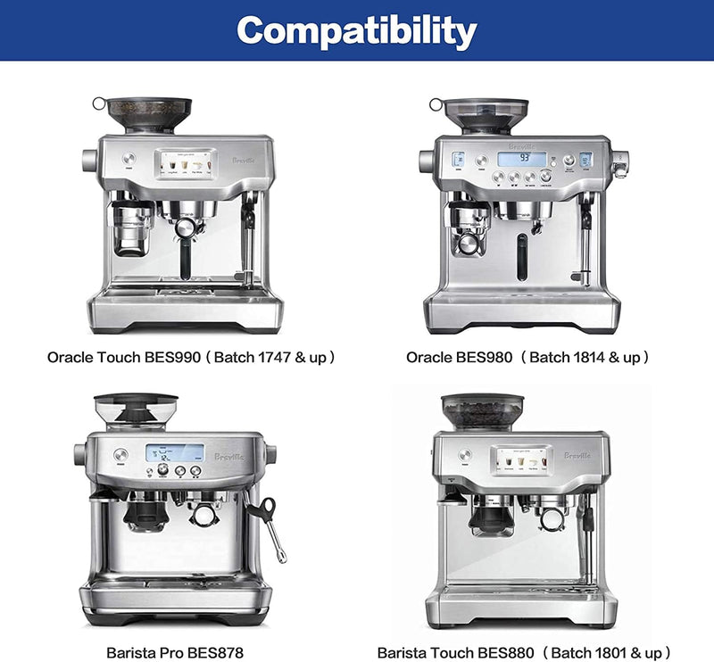 Ouxunus Filter - Replacement Water Filter Compatible with Breville Sage Claro Swiss For Oracle, Barista & Bambino - Compare to Part #BES008WHT0NUC1.(Pack of 4)