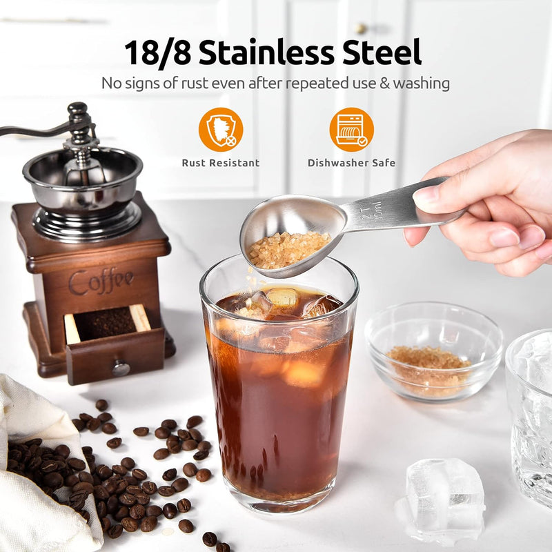 Coffee Scoop: U-Taste Durable 18/8 Stainless Steel Measuring Coffee Scoop 2 tablespoon