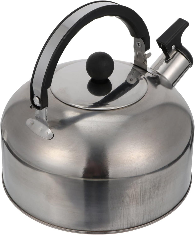 Stainless Steel Teakettle Tea Kettle Stovetop Classic Teapot Whistling Teapot with Cool Grip Handle for Stovetop 3QT Whistling Tea Pot