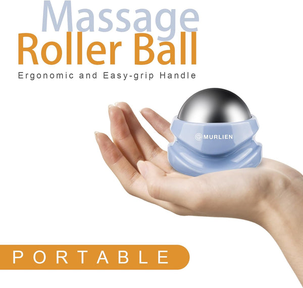 MURLIEN Ice Therapy Massage Roller Ball, Manual Massager for Trigger Point, Deep Tissue Massage, Alleviating Muscle Tension and Pain Relief, Suitable for Neck, Back, Shoulders, Arms, Legs, Thighs etc.