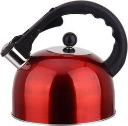 YBM Home Stainless Steel Stovetop Whistling Tea Kettle 3L with Handle, Induction Compatiable - Gold