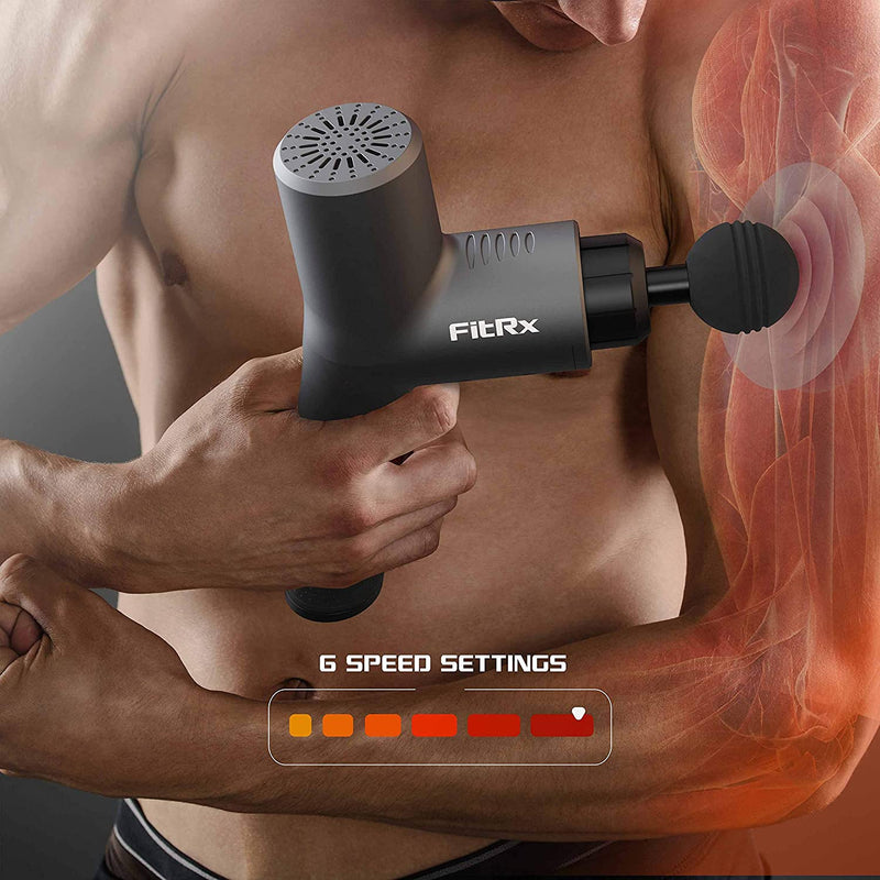 FitRx Handheld Muscle Massage Gun with Carrying Case