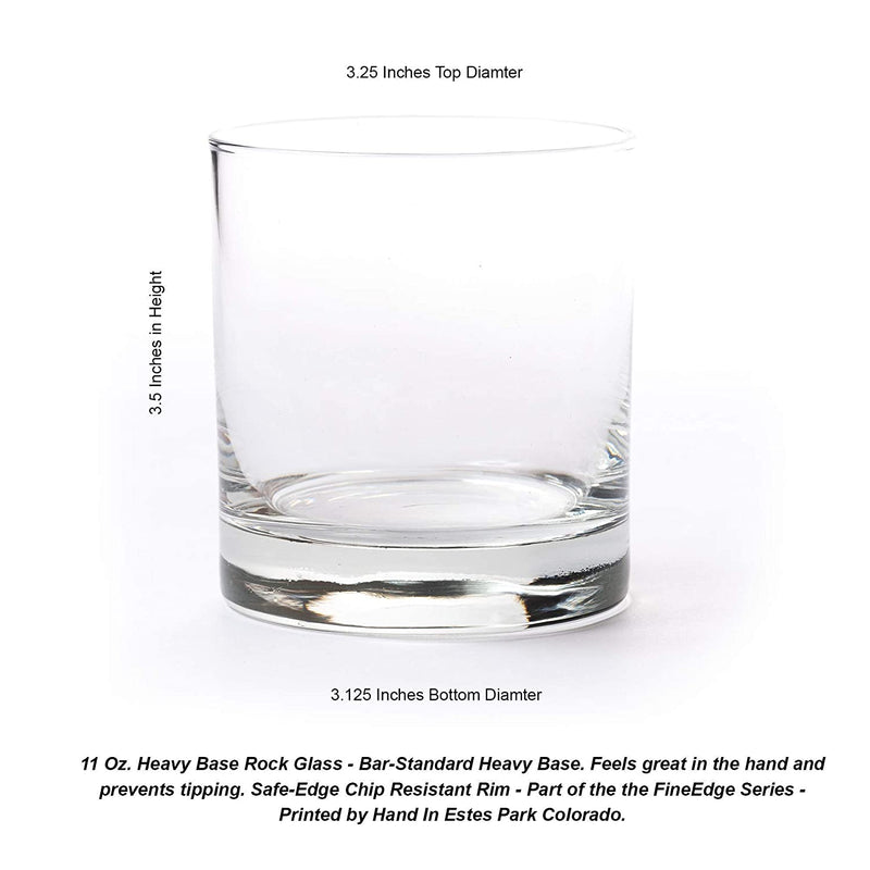 Black Lantern Whiskey Glasses – Handmade Whiskey Glass Set and Bar Glasses – Forest Animals Design (Set of Two 11oz. Glasses) - Small Tumbler Glasses for Cocktails and Everyday Drinking Glasses