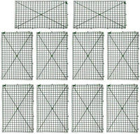 10 Pack Grid Plant Wall Frames, Plastic Frame for Flowers Wall Arches Backdrop DIY Decorative Fences Panel Wall Display for Artificial Flowers Plant Base