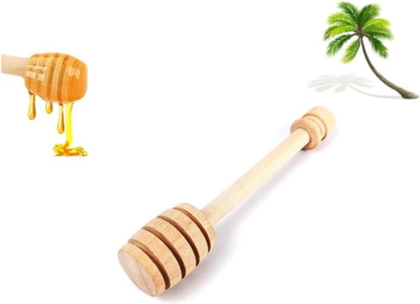 Birdielux Honey Dipper Stick Wooden Honey Mixing Stirrer Honey Spoon Honey Dispenser Cucharón de Miel Wedding Party Favor Gifts