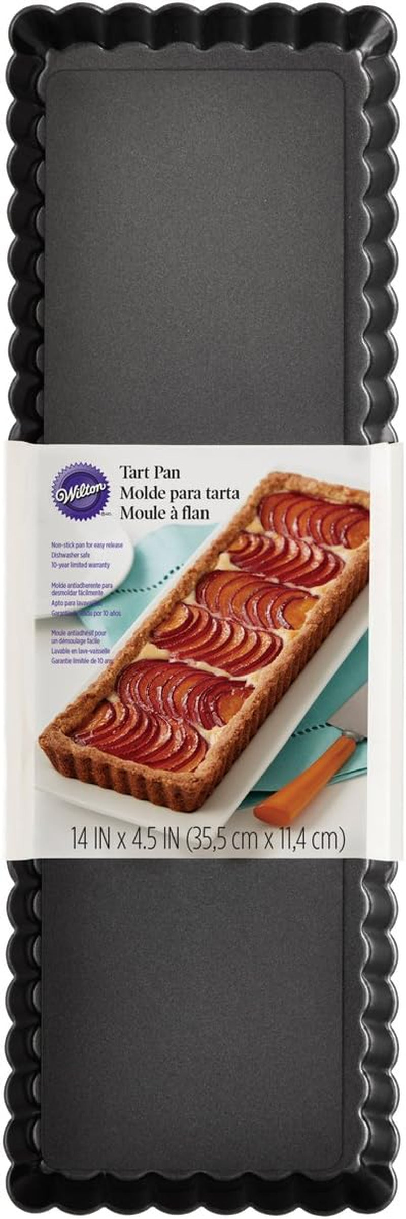 Wilton Excelle Elite Non-Stick - Non-Stick Tart and Quiche Pan with Removable Bottom, 9-Inch, Steel