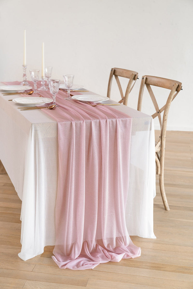 Dusty Rose Table Linens