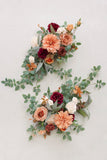 Head Table Floral Swags in Sunset Terracotta