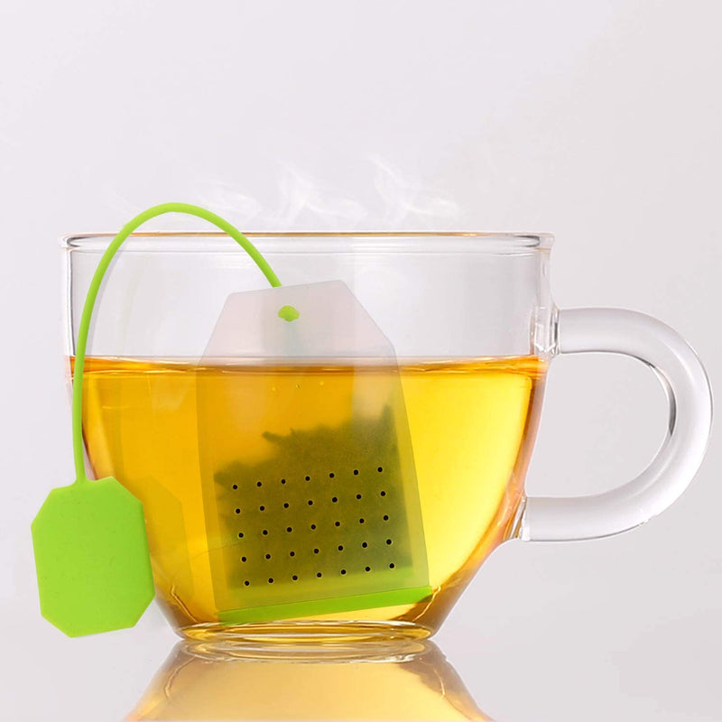 6 Pack Silicone Tea Infuser, Reusable Loose Leaf Tea Bags Strainer Filter with Spoon